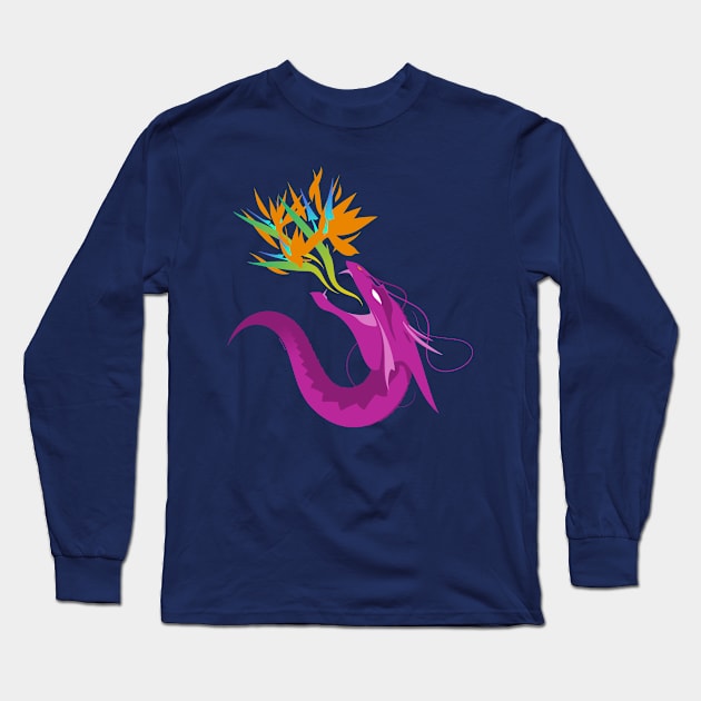 Strelitzia dragon Long Sleeve T-Shirt by tuditees